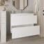 Meuble-lavabo 2 tiroirs, blanc-444324404