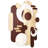 "Sands Serenade II" Hand Made & Hand Finished Dimensional Solid Paulownia Wood Abstracts Wall Art