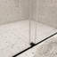 Porte de douche coulissante double encadrée l 60 po x H 74 po au fini noir mat