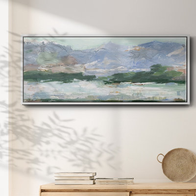 «Pastel Mountain View II», toile encadrée