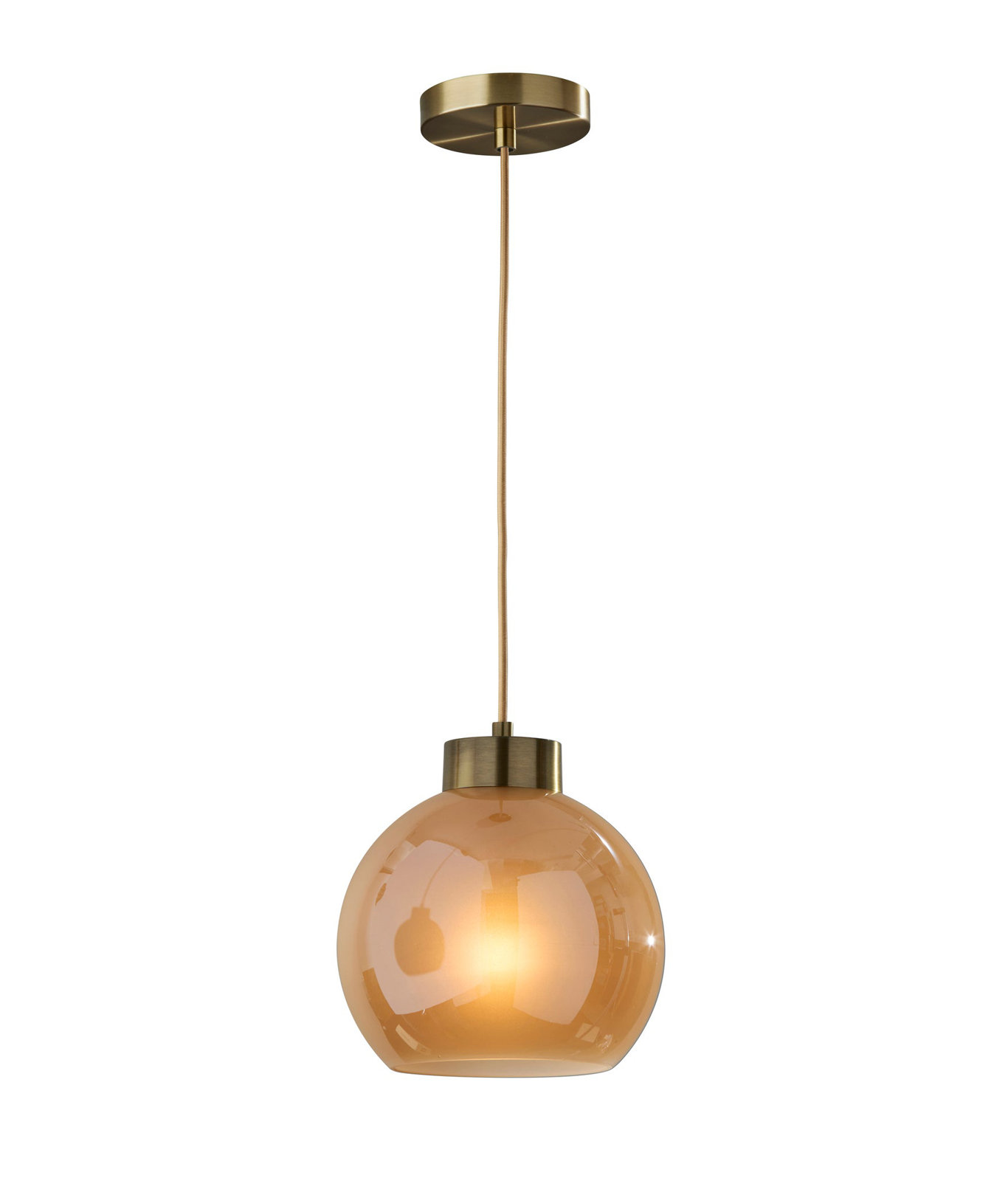 Atticus Pendant, Gold, Antique Brass