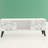 Doyers 53.15" Mid-Century Modern 5-Shelf TV Stand for TV's up to 50" in White and Walnut Brown-2106869168-2122886522
