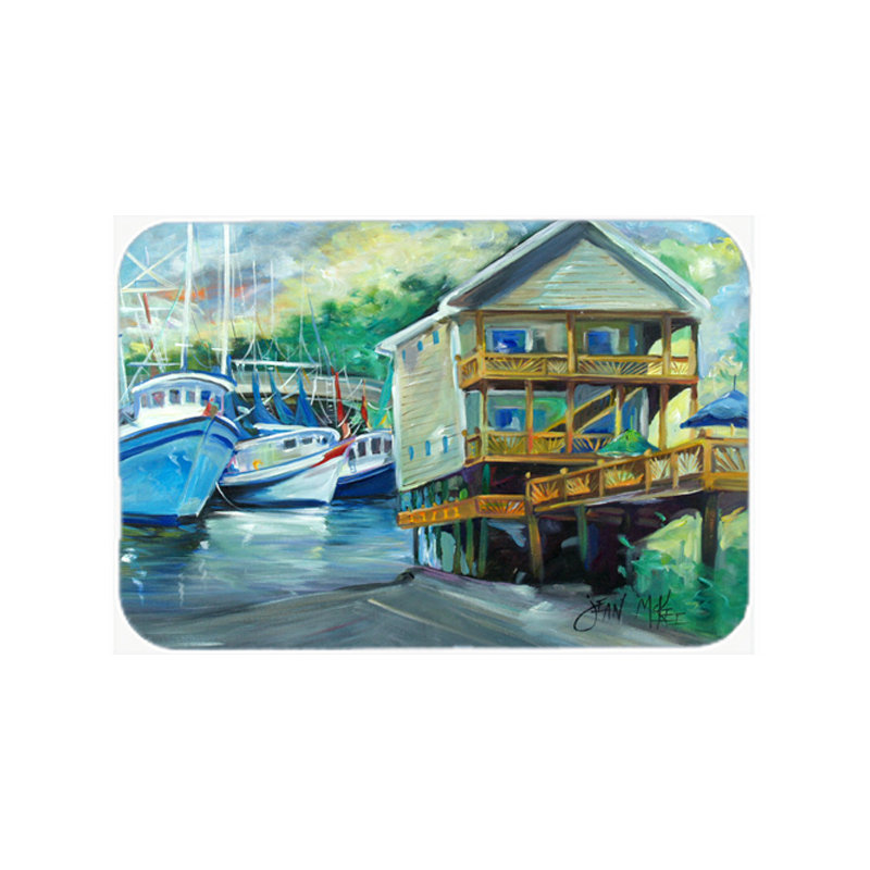 Planche à découper en verre à atterrissage caroline trésors harbor Ocean Springs
