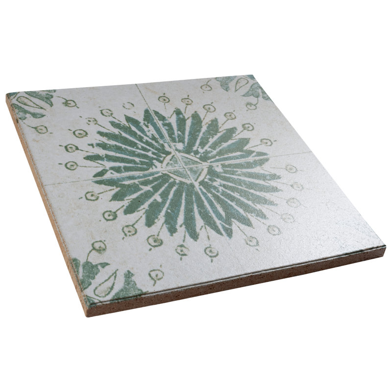 Klinker Retro Blanco 12.75" x 12.75" Ceramic Patterned Wall & Floor Tile