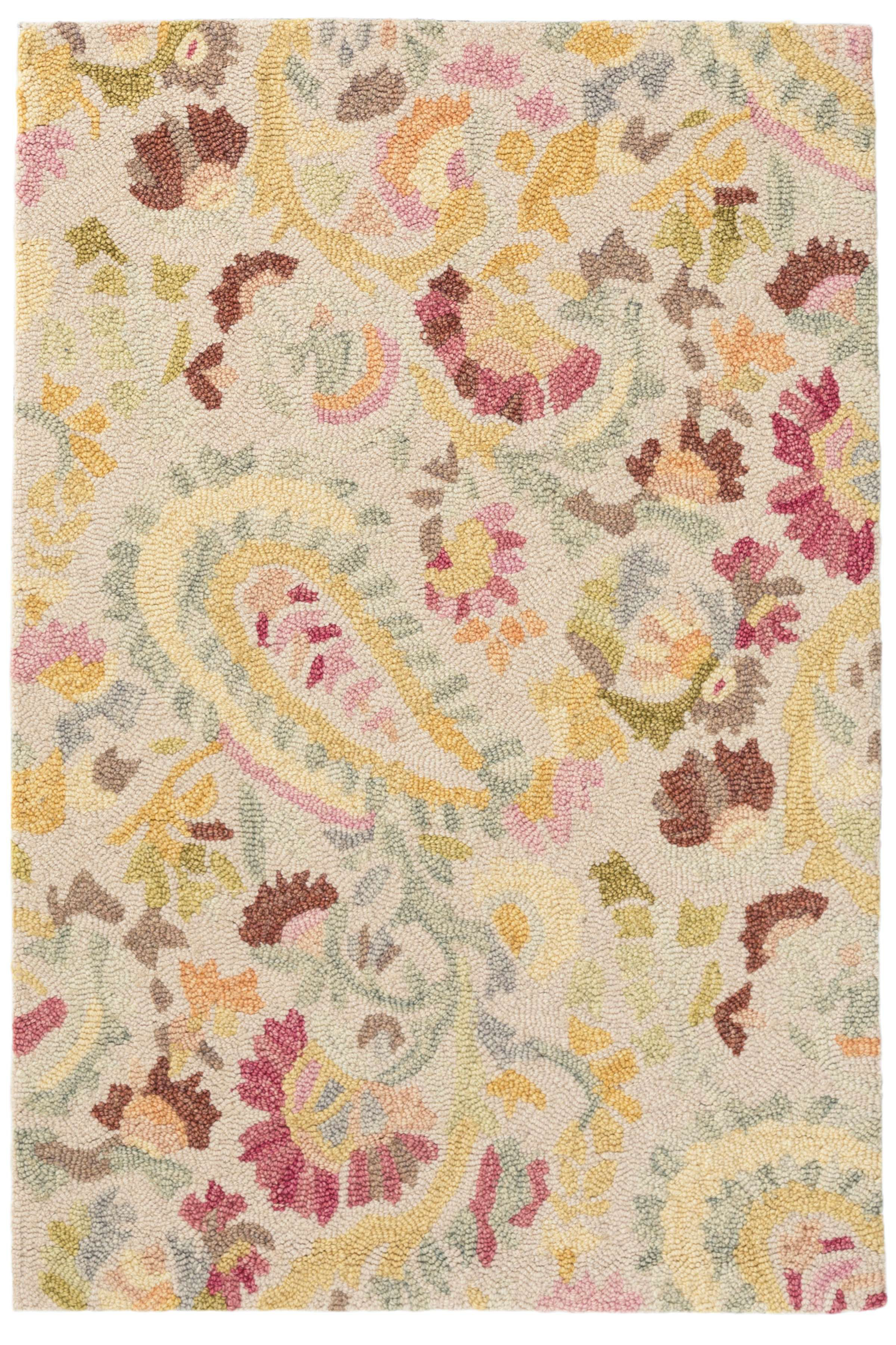 Cat's Paw Pastel Hand Micro Hooked Wool Rug