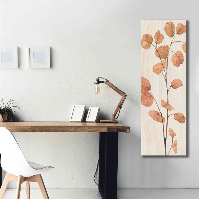 «Soft Terracotta Mixed Greens LIX» par Lisa Audit, art mural sur toile, H 60 po x l 20 po x P 1,5 po