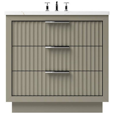Meuble-lavabo simple à trois tiroirs Lecrieú