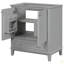 Meuble-lavabo 30 po sans lavabo, base seulement, armoire de salle de bain multifonctionnelle avec portes et tiroir, cadre solide et panneau de fibres à densité moyenne-126202315