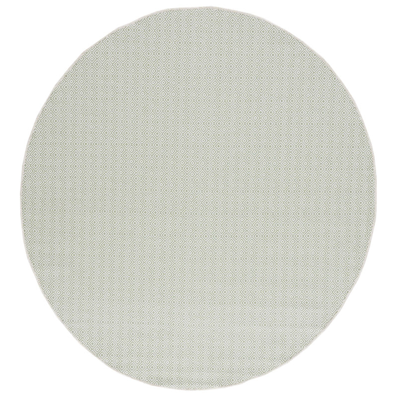 Tapis intérieur / extérieur vert Windgap 230, Rond 6 pi 5 po
