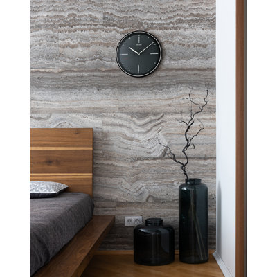 QXA816KRH Wall Clock, Black