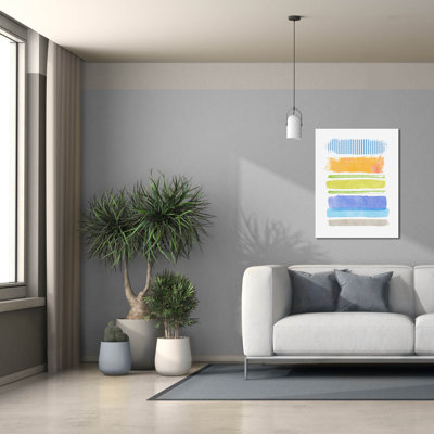 Beach Stripes No 2' by Suzanne Nicoll, Canvas Wall Art