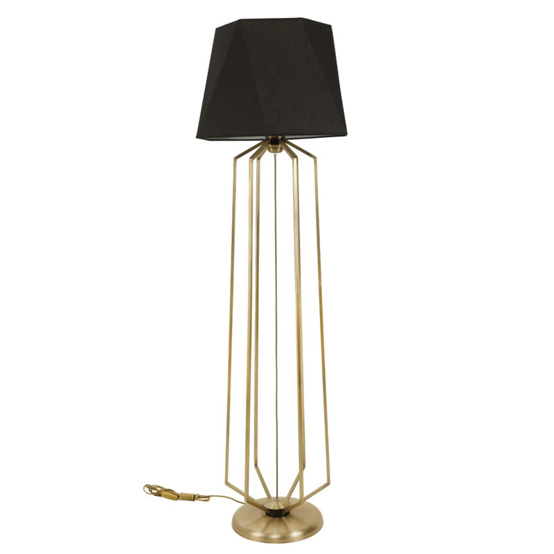 Leonardo 157cm Traditional Floor Lamp, Black