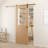 6.6 Ft. Soft Close Standard Single Barn Door Hardware Kit (Door Not Included)-22555934