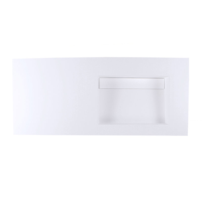Kubista 48'' L Bathroom Sink, Matte White