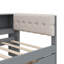 Lit plateforme avec tablettes, tiroirs, port de charge et tête de lit tapissier-122099886-122099887