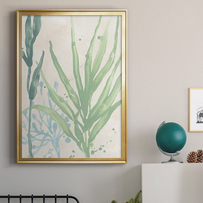 «Swaying Seagrass I», reproduction encadrée de qualité supérieure - prête à être accrochée, H 42,5 po x l 30,5 po x P 1,25 po