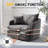 41''Modern Oversized Chenille 360° Swivel Accent Chair-2137959602