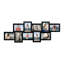 10 cadres photo à collage vertical décalés, cadre étroit et étroit pour photos de voyage et de couple 4 x 6, noir