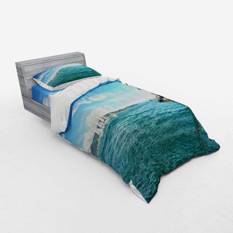 Lighthouse Coastal Polyester Duvet Cover, Twin Duvet Cover + 2 Additional Pieces