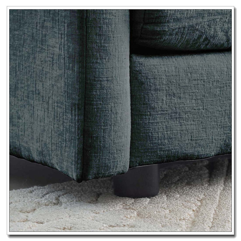 Repose-pieds en chenille, Bleu