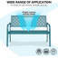 Powder Coated Steel Outdoor Bench-735163184