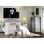 Headboard - Grey, Fabric Covered, Iron, Adjustable For Full And Queen Beds, 52.5" H X 62.68" W 3" D & High Wide Deep