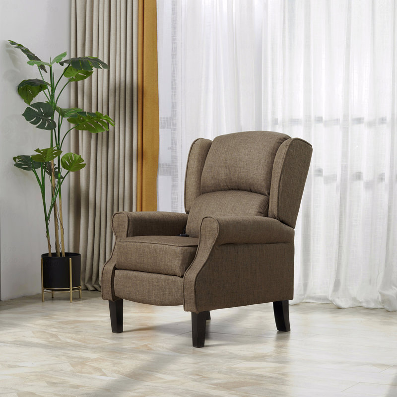 Massage avec fauteuil inclinable avec fonction chauffante et télécommande, Brun