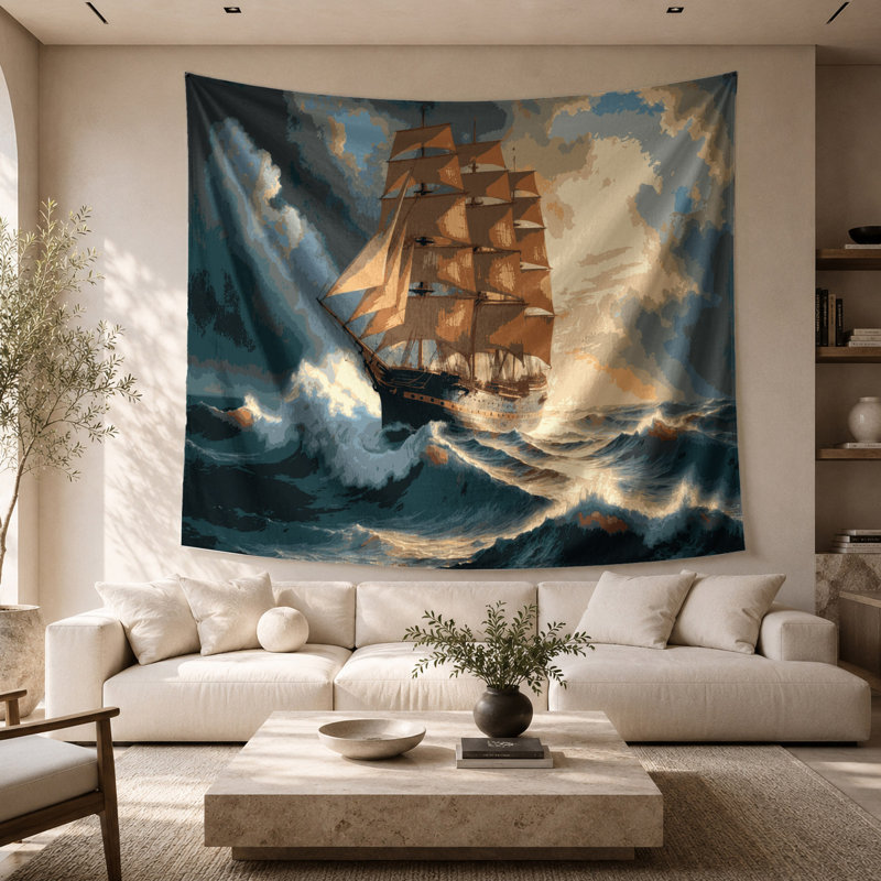 Tapisserie murale «Nautical Clipper», 26 po x 36 po