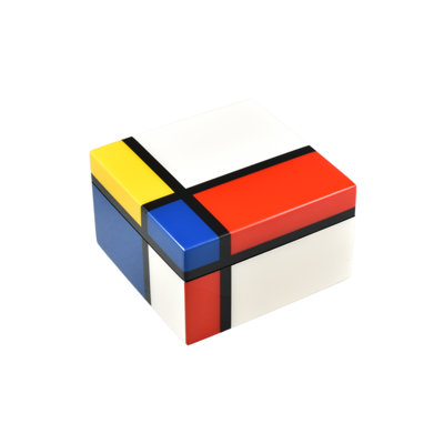 Boîte carrée Mondrian