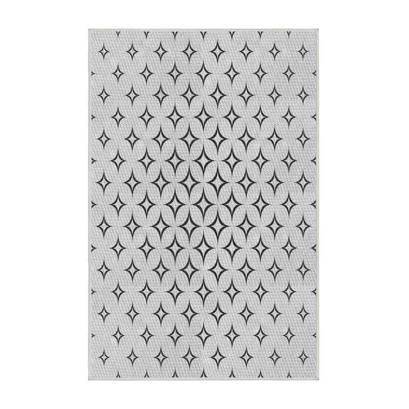 Geometric Indoor Rug, Rectangle 7' x 9'