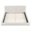 Grand lit plateforme tapissier avec tissu velours-481349826