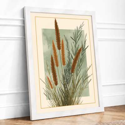 Sedge and Spikes Botanical - Framed Print