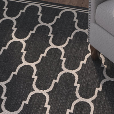 Tapis d'intérieur / extérieur à motif géométrique Herefordshire Performance