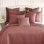 Ensemble de 2 taies décoratives matelassées en microfibre à bordure carrée et à bords passepoilés Southano Fine Linens, ensemble de 2, 20 po x 26 po, Marsala-399142819-324762884
