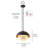 1 - Light Black Pendant