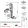 Single-Hole Single-handle Bathroom Faucet with Drain Assembly