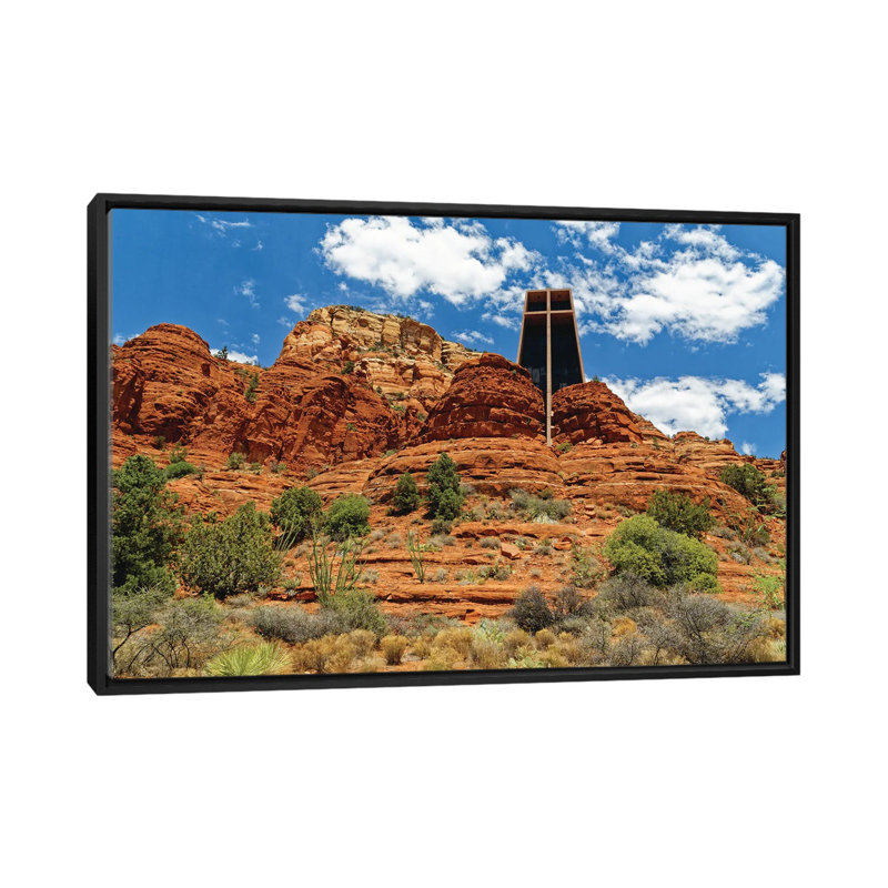 Chapelle de la Sainte-Croix, Sedona, Arizona_1PC6, Cadre flottant noir, H 18 po x l 26 po