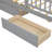 Multi-functional Wood Twin Size Platform Bed with Built-in LED Light,Guardrail and Drawers-1034519489