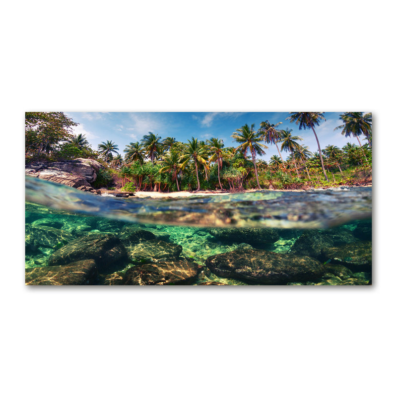 Tropical Beach - Wrapped Canvas Print