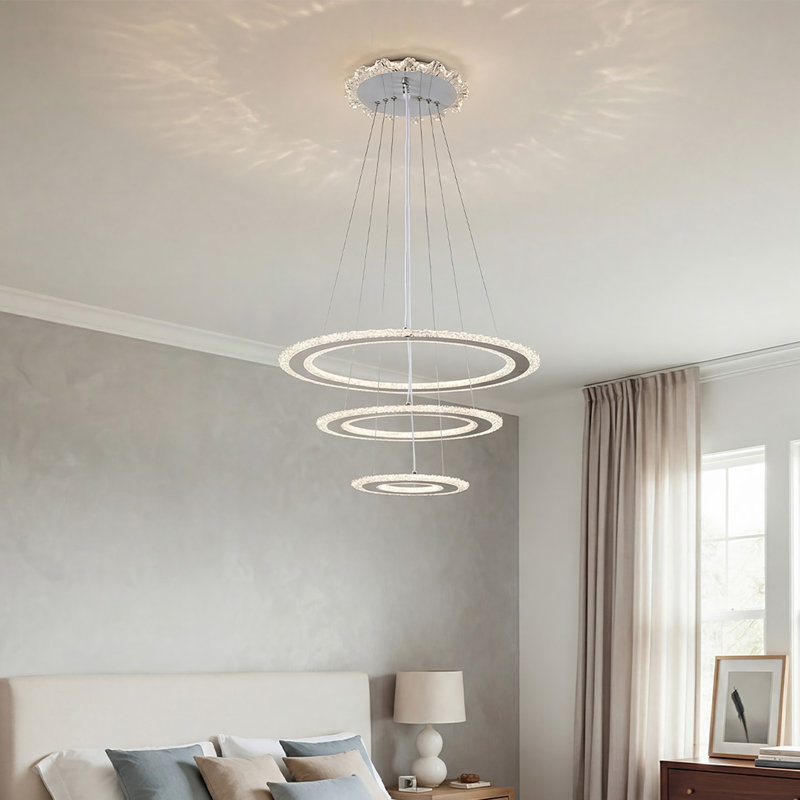 3 - Light Natural LED Dome Pendant