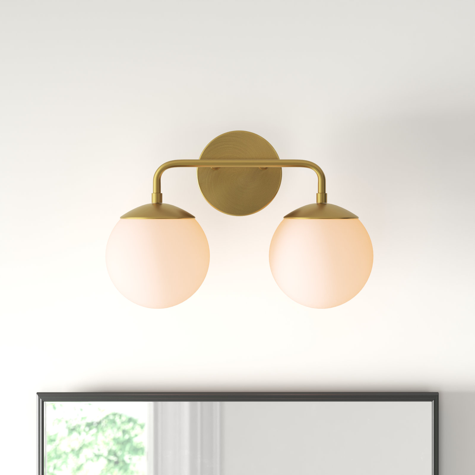 Kobie 2 Light Dimmable Vanity Light, Gold