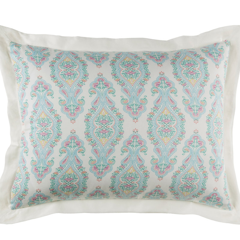 Alia Cotton Bedding, Aqua, King