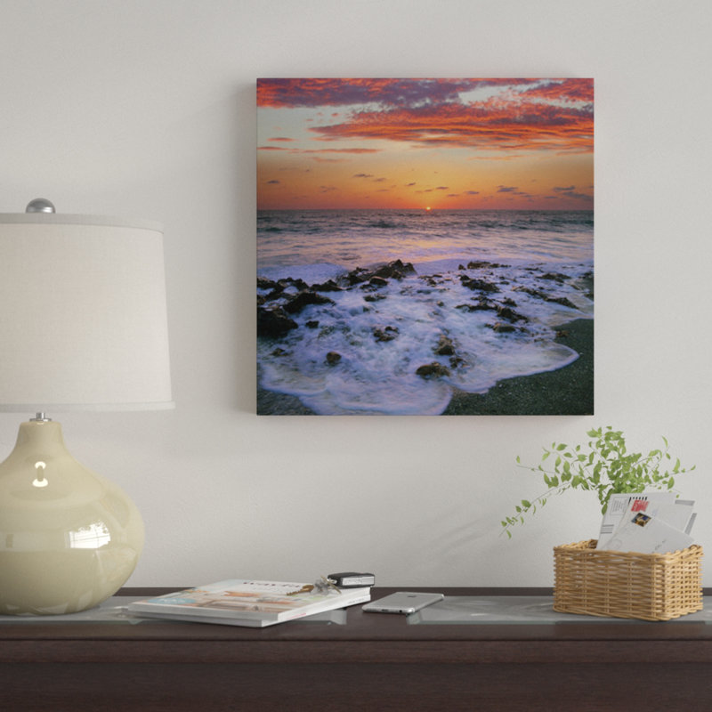 «Coast at Sunset, Blowing Rocks Beach, Jupiter Island, Florida», impression sur toile, H 12 po x l 12 po x P 0,75 po