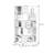 Beige + Walnut Modern Manufactured wood Standard Bookcase-118728671