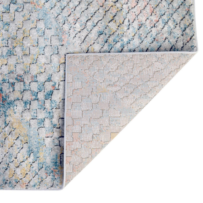 Checkered Indoor Rug, Rectangle 5'1" x 8'
