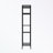 Tall bookcase with 4 open Compartments and Metal Legs