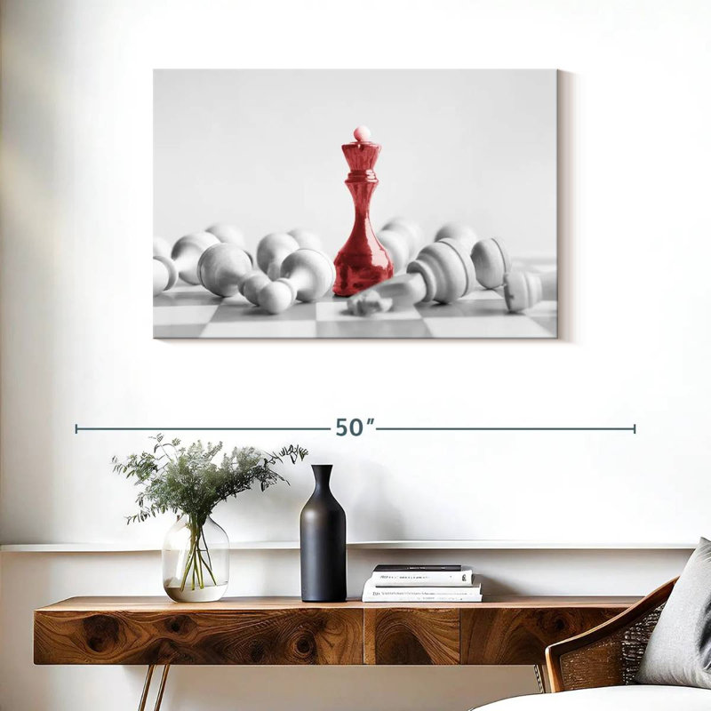 " Chess Red Queen Canvas Print ", 24" H x 36" W x 1.25" D