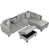Velours gris velours est en rupture de stock