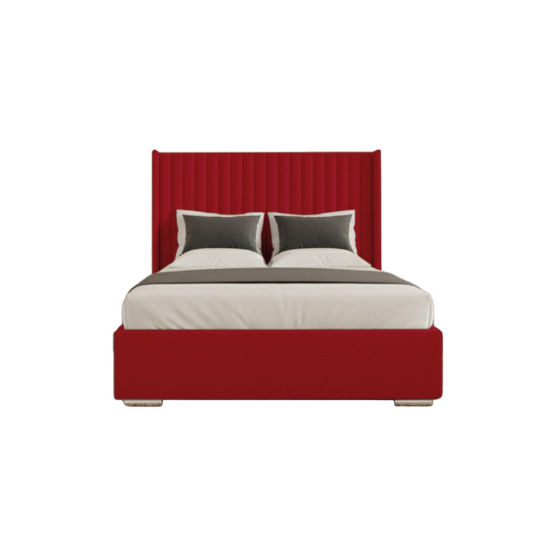 Chanteria Upholstered Bed, Red, Super King (6')