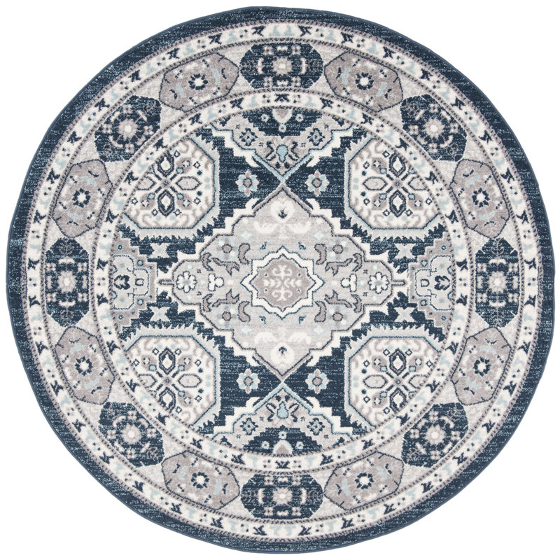 Gutierez Performance Oriental Rug, Round 6'7"